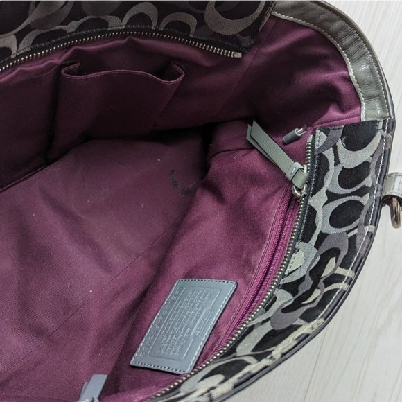 SOLD - Vintage Coach Poppy Tote Purse - Picture 8 of 9